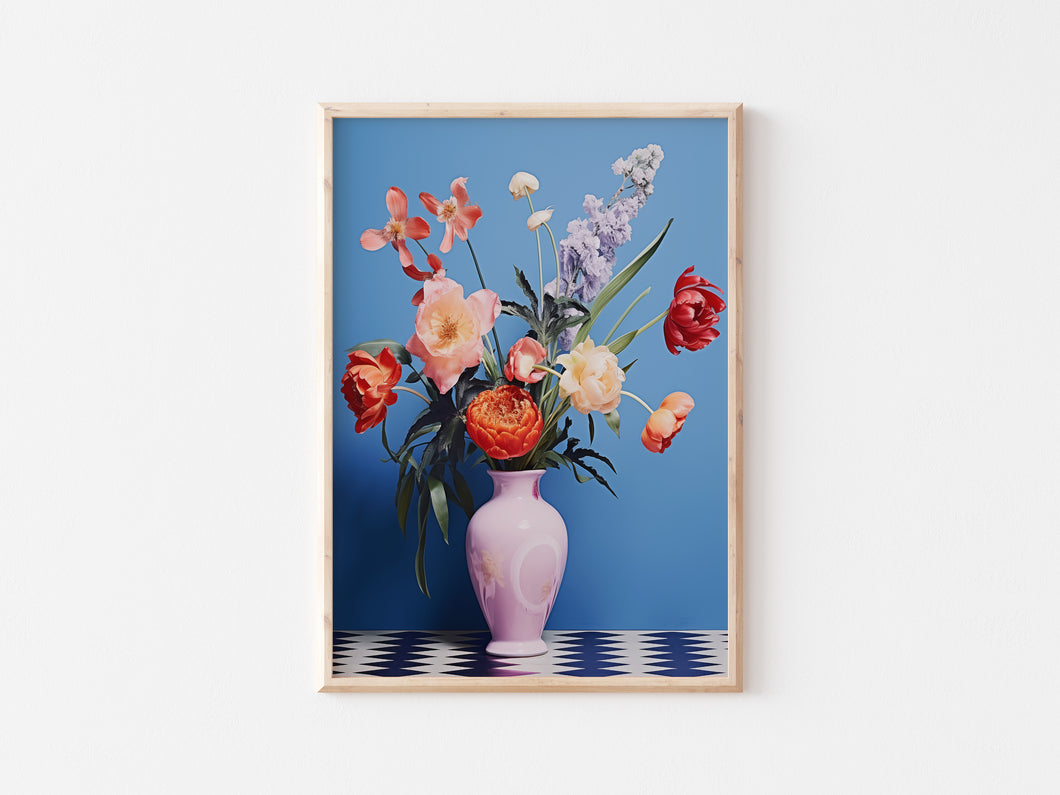 Blue Flowers in Vase (2)