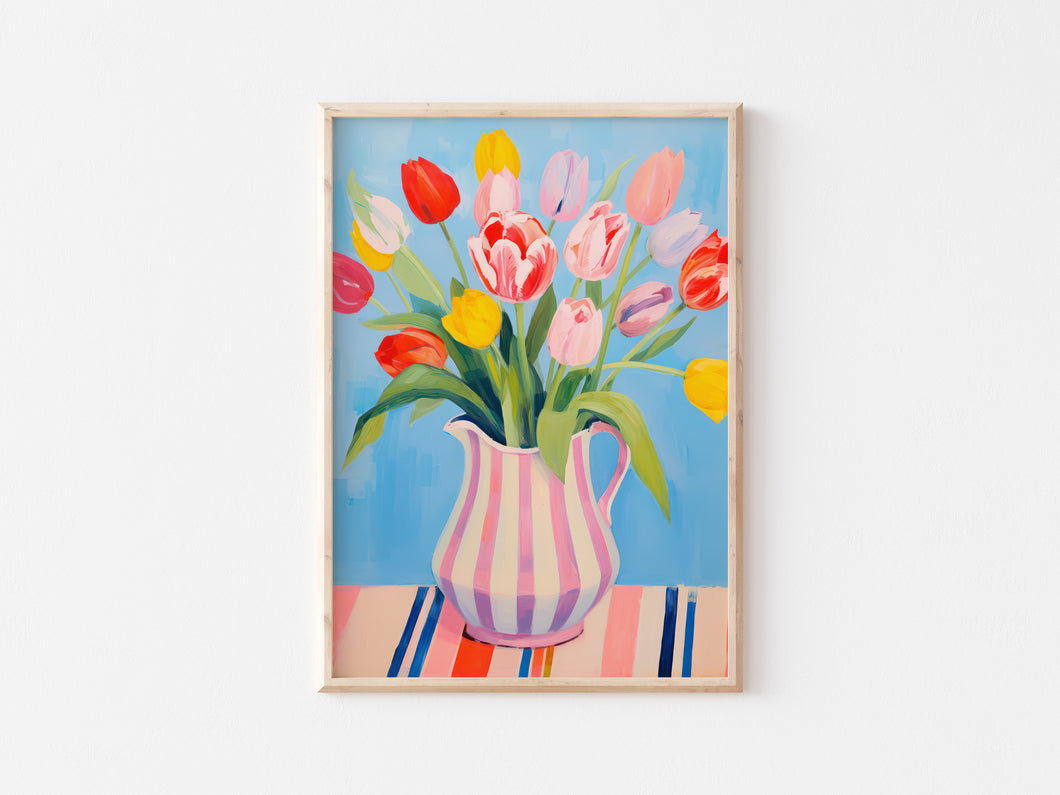 Tulips & Pink Vase