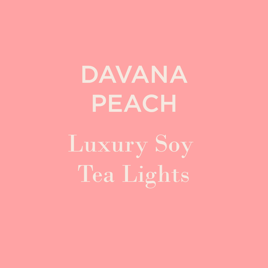 Davana Peach Soy Tea Lights