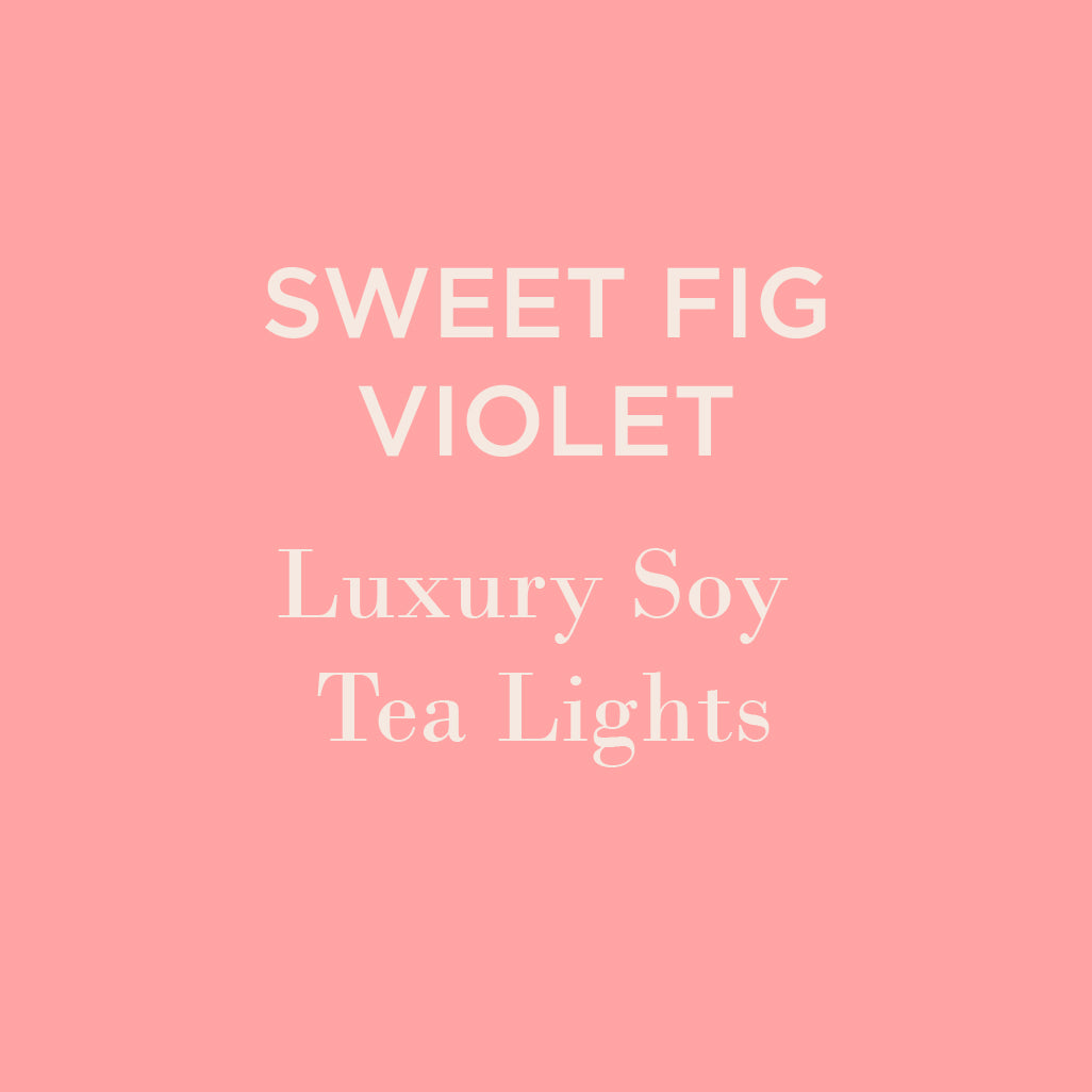 Sweet Fig & Violet Soy Tea Lights