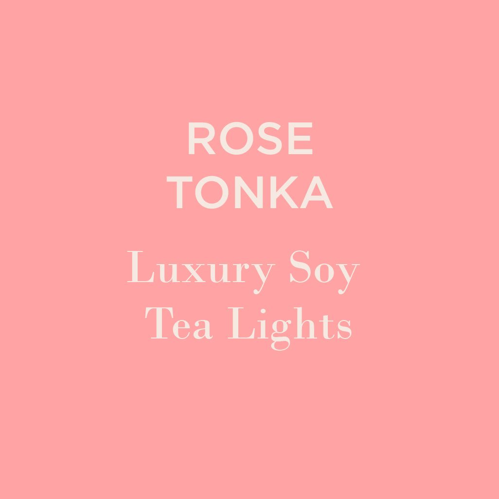 Rose Tonka Soy Tea Lights