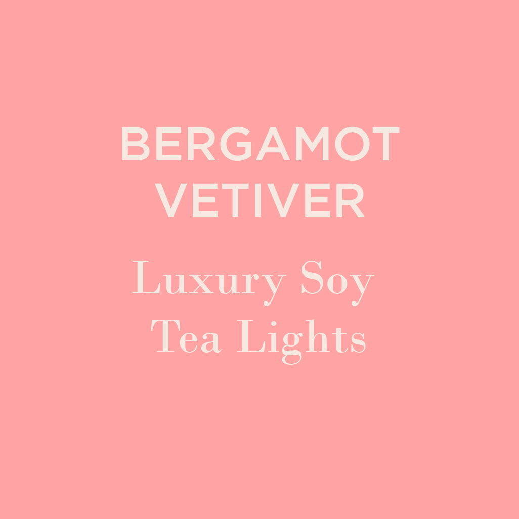 Bergamot Vetiver Soy Tea Lights