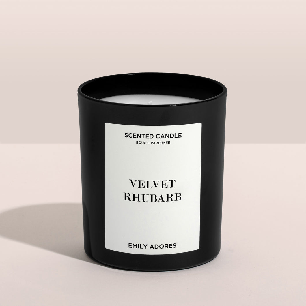 Velvet Rhubarb Home Candle