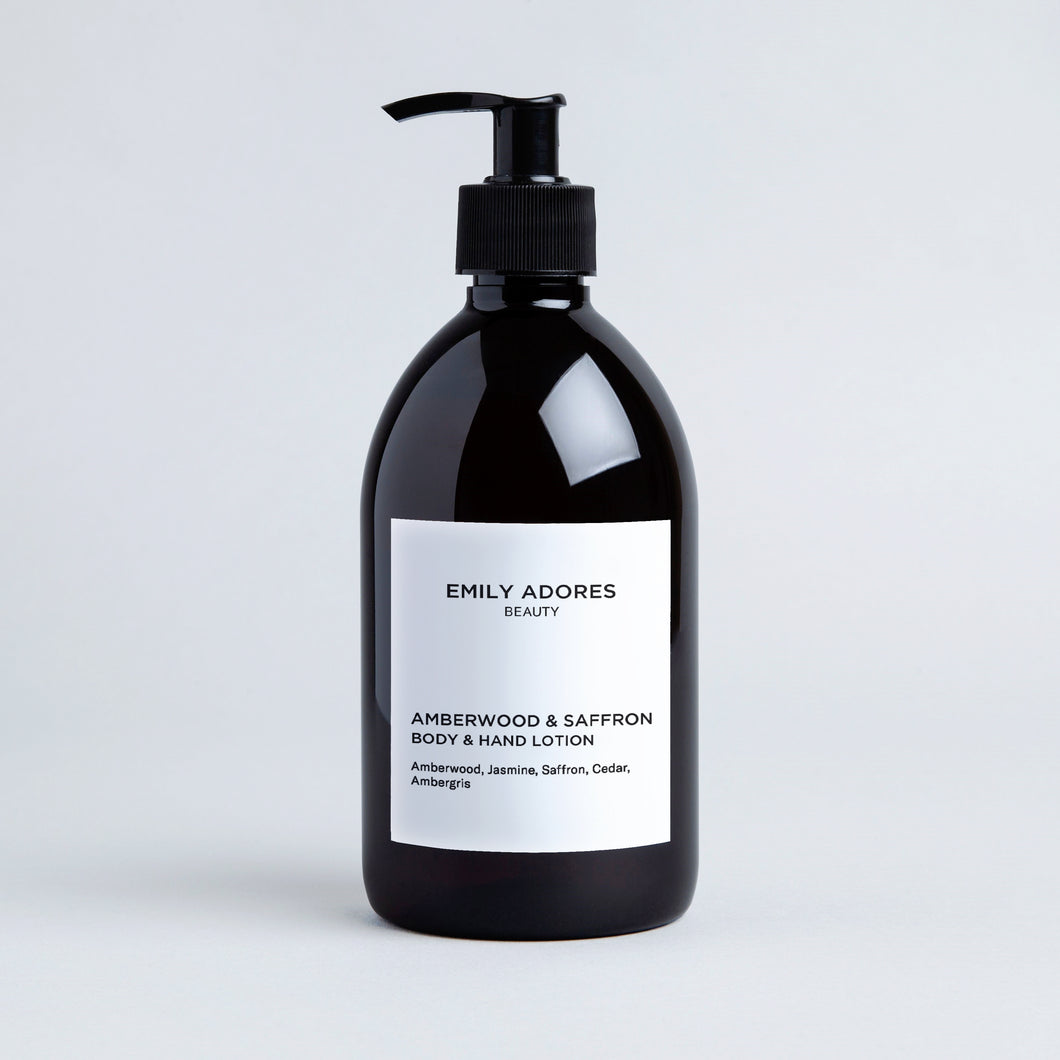 Amberwood & Saffron Body & Hand Lotion (500ml)