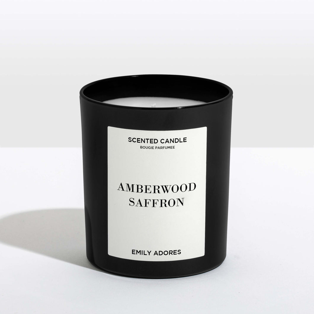 Amberwood & Saffron Home Candle
